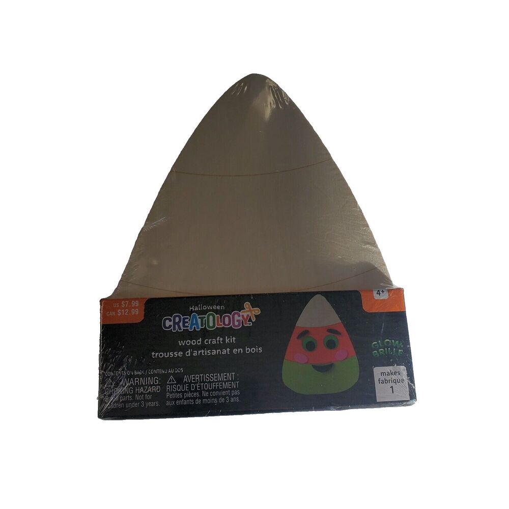 Creatology Halloween Wood Craft Kit Makes 1 Candy Corn DIY Plywood Kids Activity
